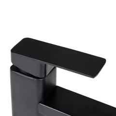 Black Bathroom Sink Faucet Basin Cold/Hot Mixer Tap Single Handle
