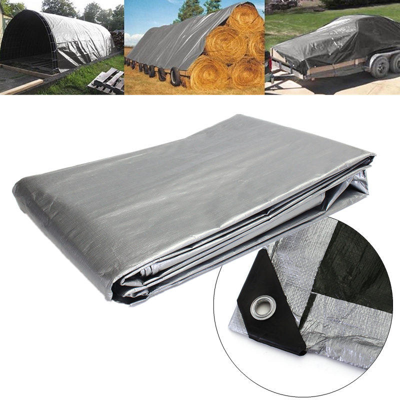 Heavy Duty Poly Tarps PE Tarpaulin Camping Cover UV Water Rot Proof Tent Sunshade