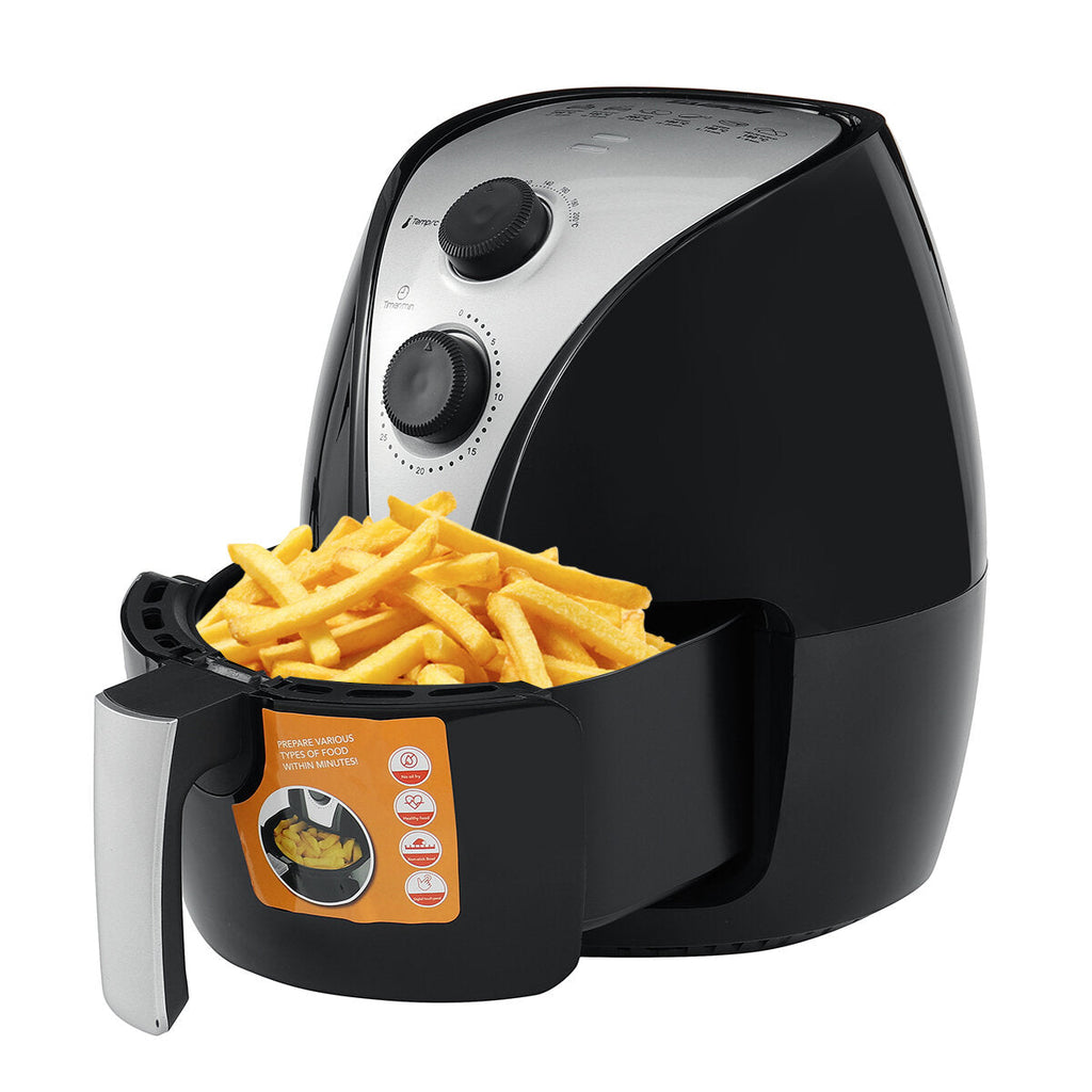5L Air Fryer Rapid Healthy Cooker Oven Low Fat Oil Free 220-240V-Black