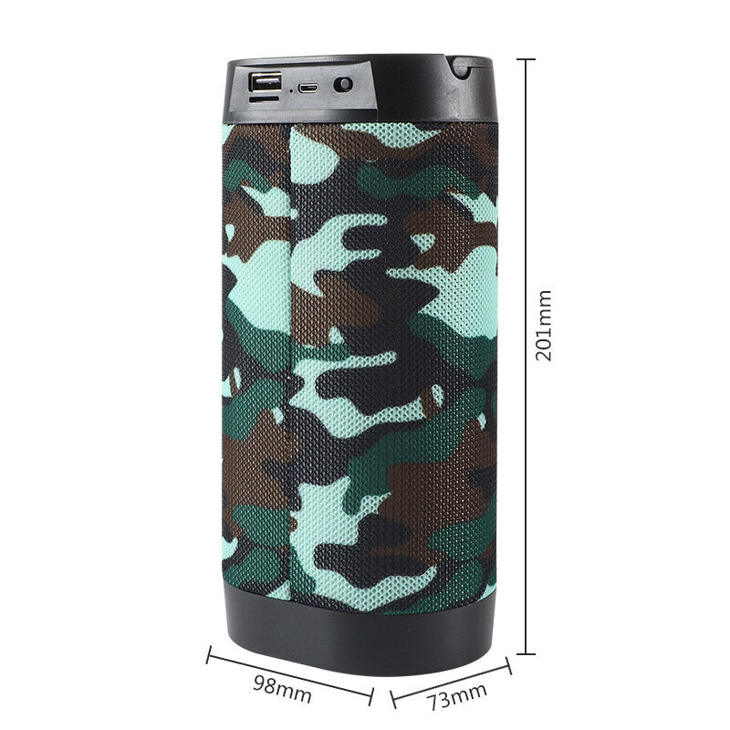 Bluetooth 5.0 Holder Outdoor Speaker Waterproof Hi-Fi Bass Sound Sub woofer Support USB TF FM