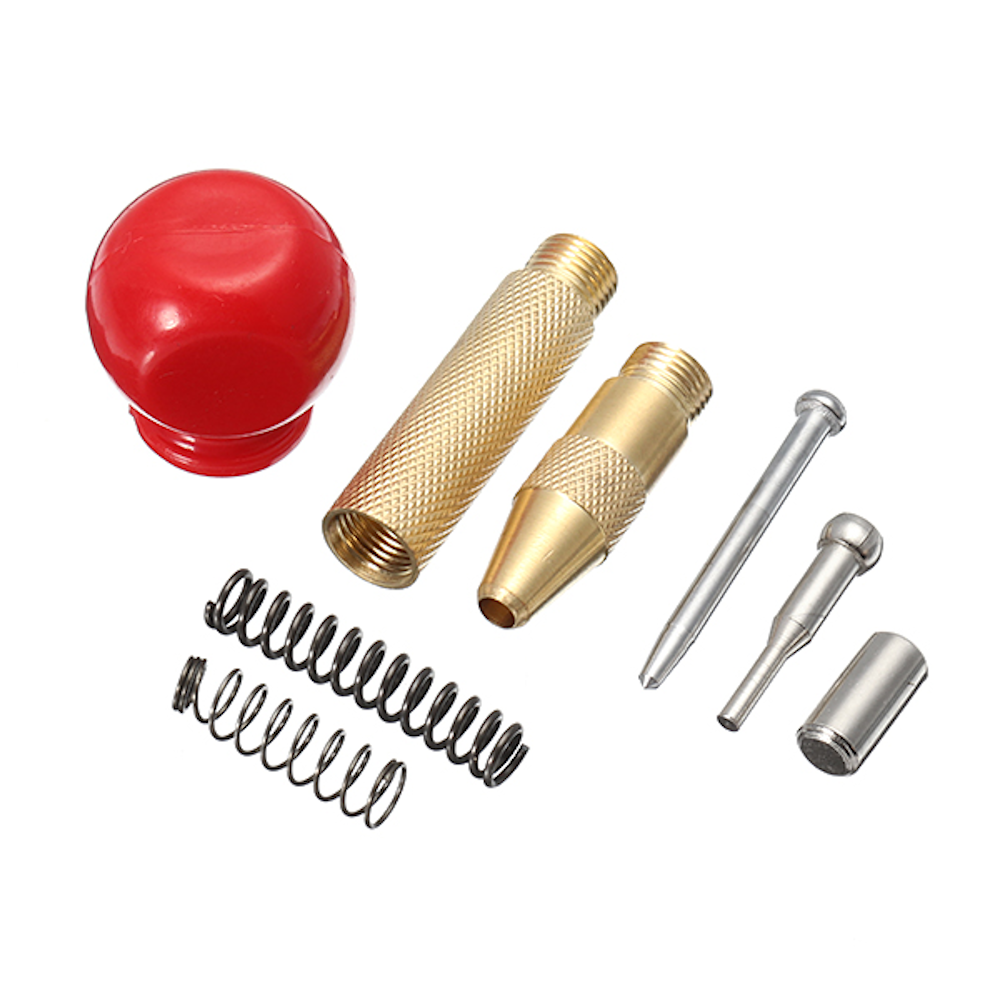 4-piece Set Includes 6mm Capped Center Punch Locator and 3pcs HSS Hexagonal Shank Step Drill