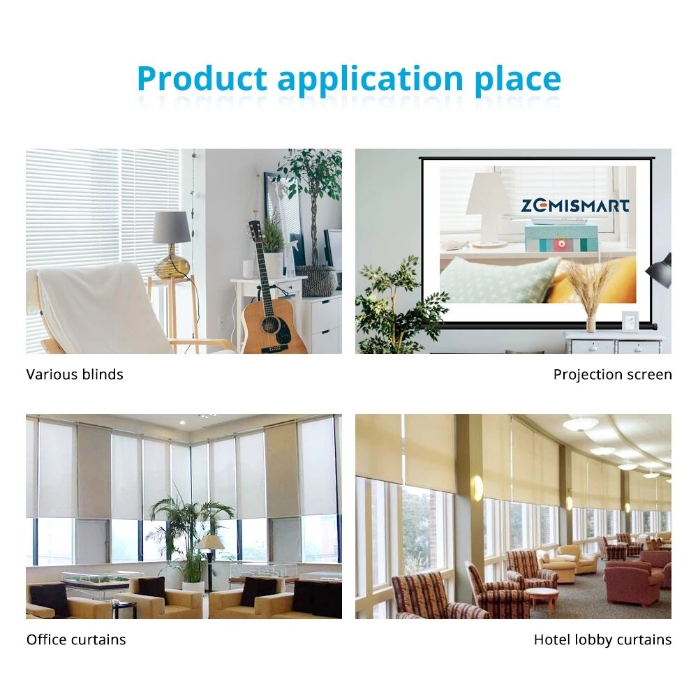 WiFi Curtain Motor for 36 37mm Tube Alexa Google Home Control Roller Blind Motorized Shutter Engine