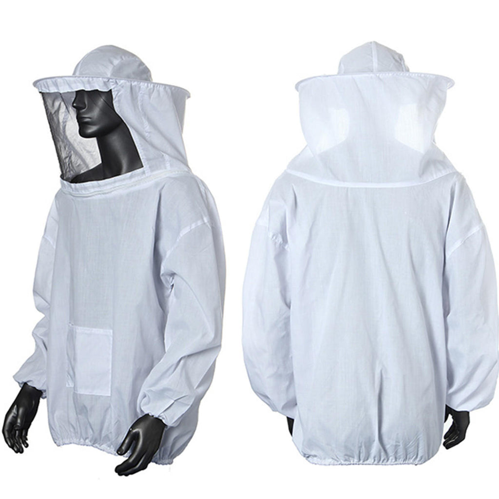 Beekeeping Jacket Veil Smock Equipment Supplies Bee Keeping Hat Sleeve Suit