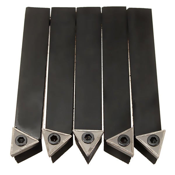 5pcs 3/8 Inch Shank Lathe Carbide Inserts with Turning Tool
