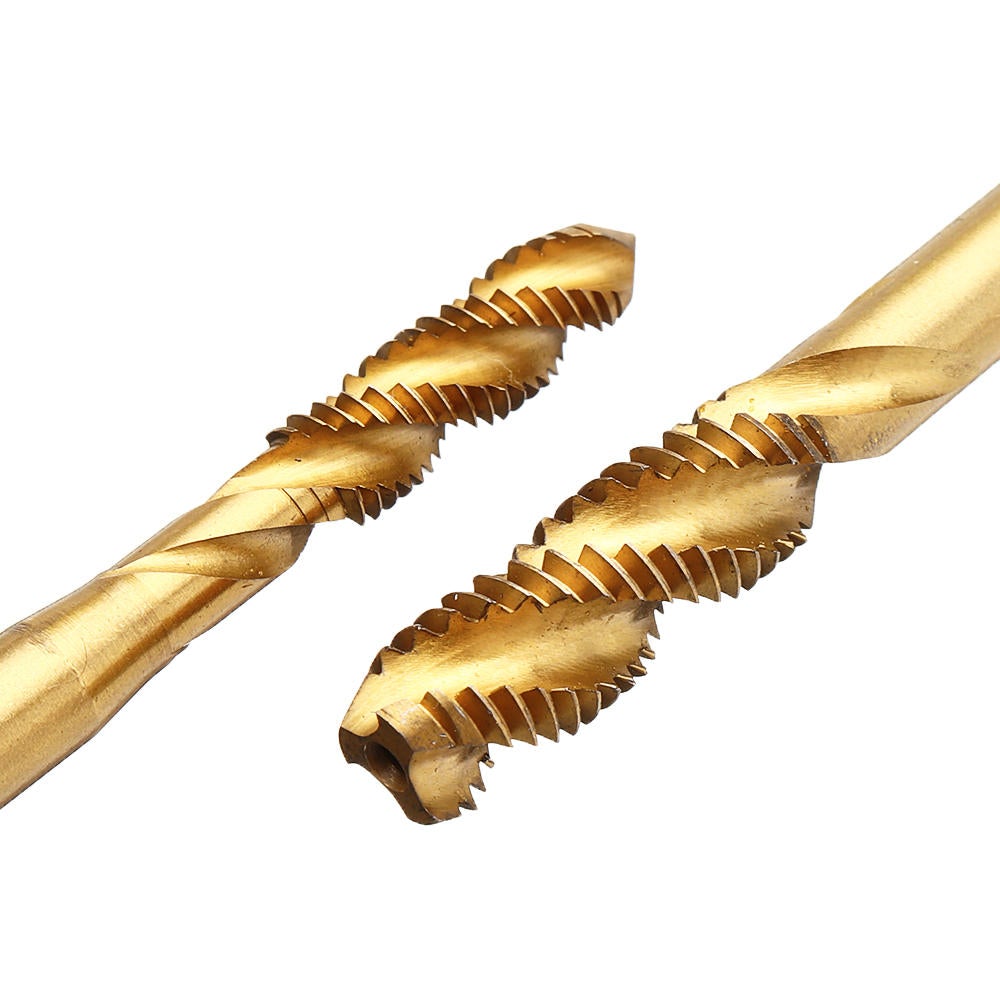 M3-M12 Hand Spanner with 5pcs Titanium Coated M3-M8 Spiral Screw Tap Set