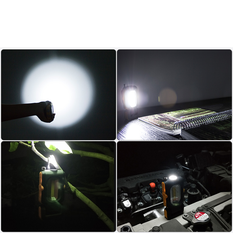 5 in1 LED + COB Dual Light Magnetic Antenna Picker Work Light