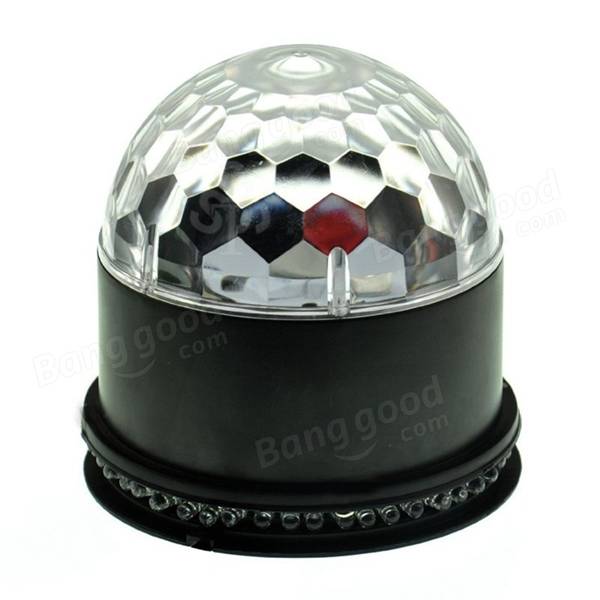 15W LED RGB Crystal Magic Ball Sunflower Stage Light Sound Actived for Chritmas Party KTV Disco