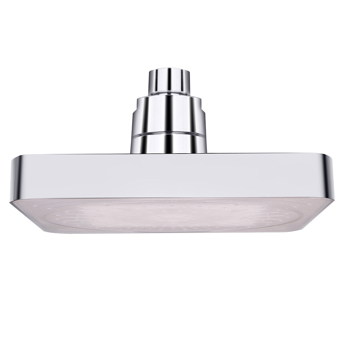 6 Inch ABS Square Showerhead 360 Adjustable Top Spray Water Temperature Controlled 7 Colors LED Auto Changing Shower Head