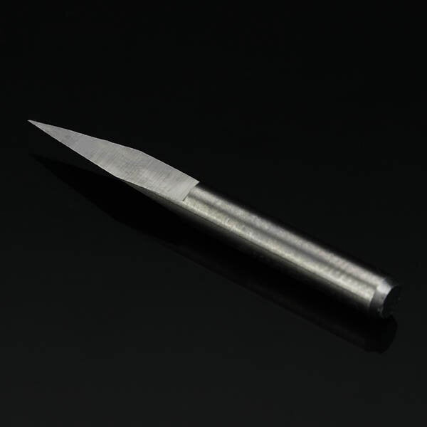 5pcs 3.175mm Shank 0.1mm 15/20/30/45/60 Degree Tungsten Steel Engraving Bits CNC Tool