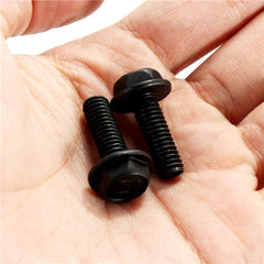 10Pcs M6x20mm Hex Thread Screw Cutting Machine Left Tooth Screws Bolt