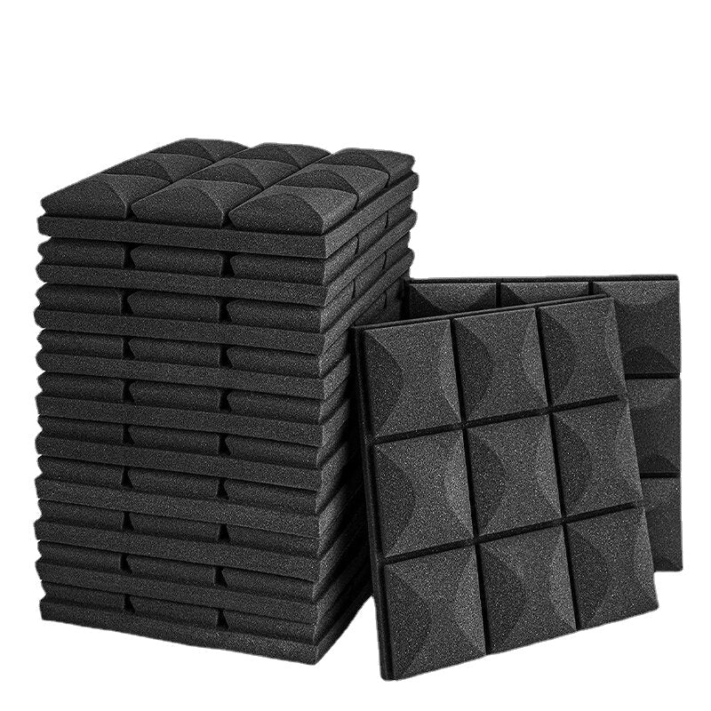 6pcs Acoustic Foam Studio Sound Proofing Isolation Panels 30x30x5cm