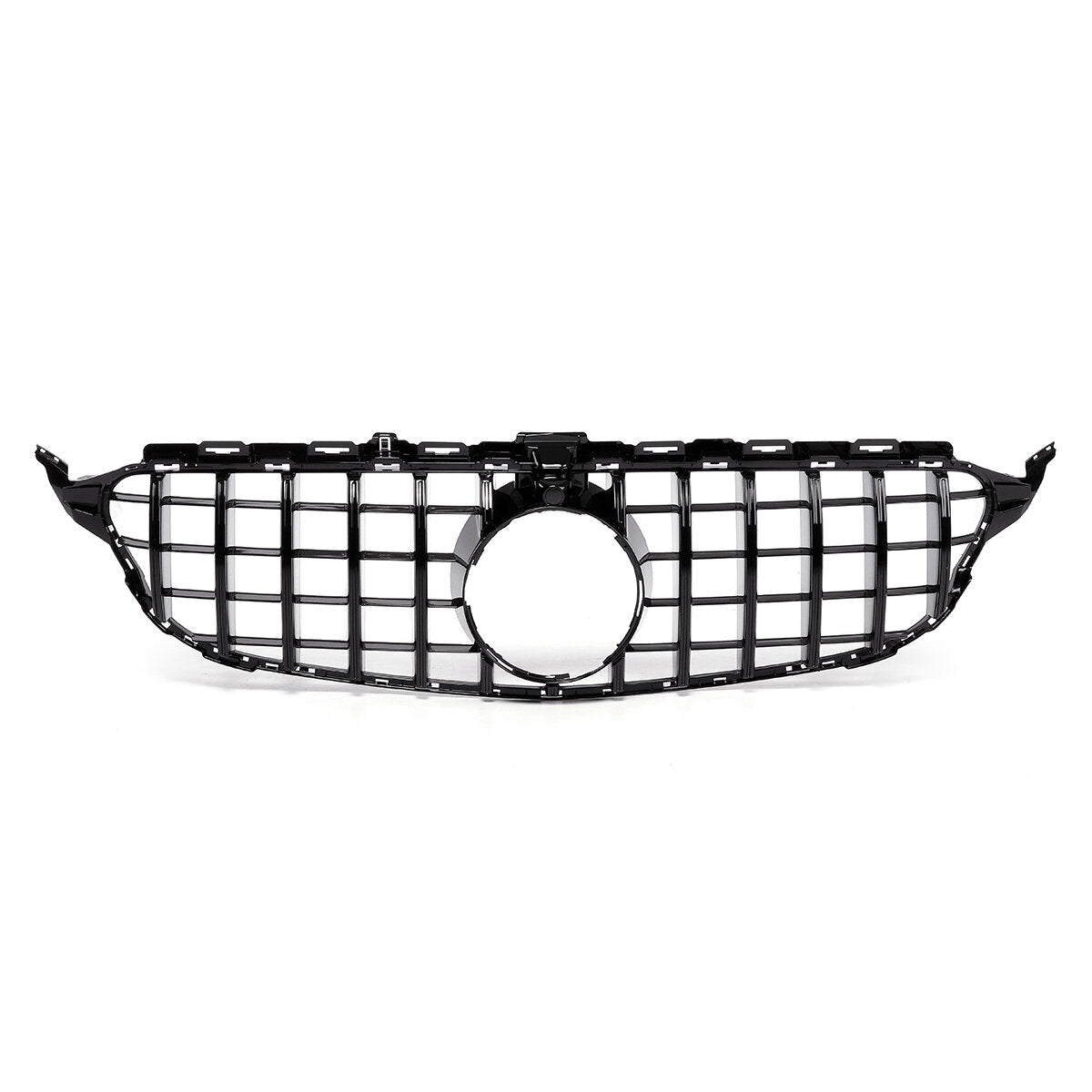 GTR Style Front Grille with Camera Hole For Mercedes Benz C class W205 C200 C250 C300 C350 2015-2018