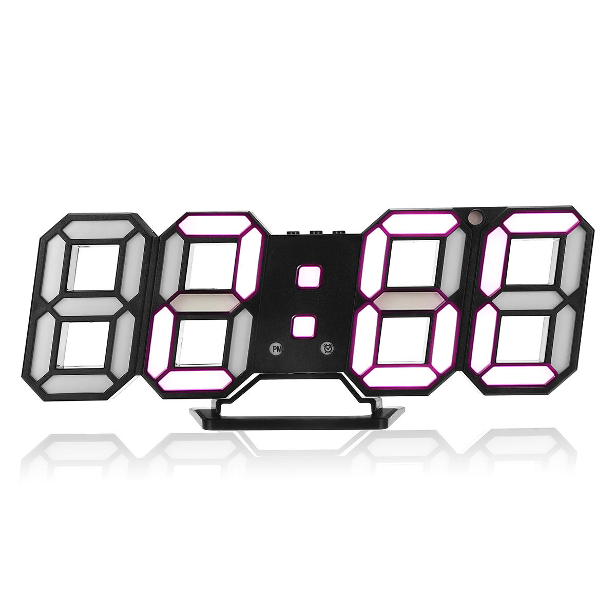 Large Modern Design Digital Led Wall Clock Watches 24 Or 12-Hour Display