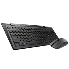 Multi-Mode Wireless Keyboard & Mouse Set Bluetooth 3.0/4.0/2.4GHz 113 Keys Keyboard 1600DPI Mouse Office Business Keyboard & Mouse Combo