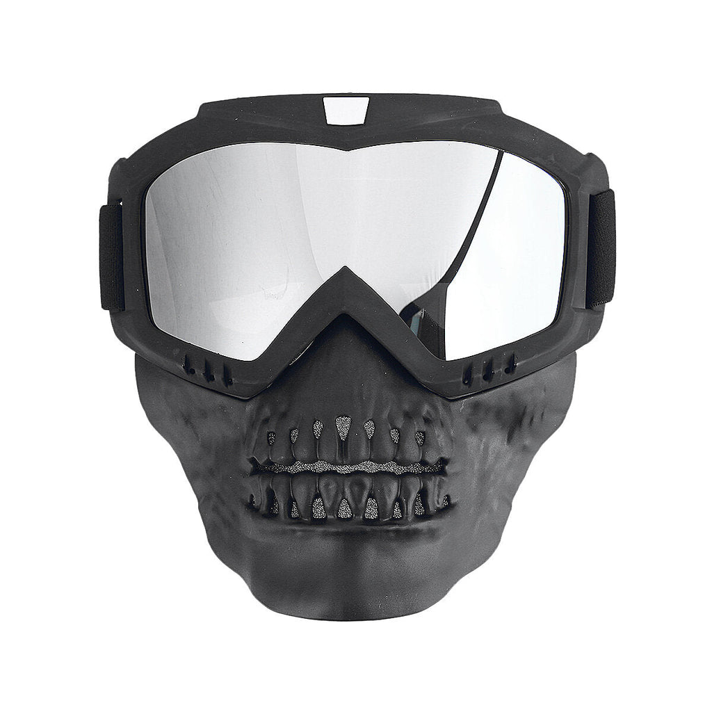 Motorcycle Goggles Detachable Face Mask Anti-dust Snow Rain Protection Cycling Off-Road Eyewear