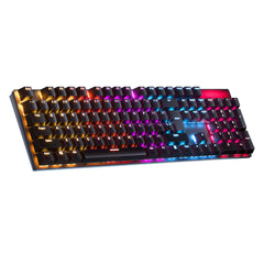 Mechanical Gaming Keyboard 104 Keys XA Profile PBT Double-shot Molding Keycaps Blue Switch RGB Backlit USB Wired Keyboard