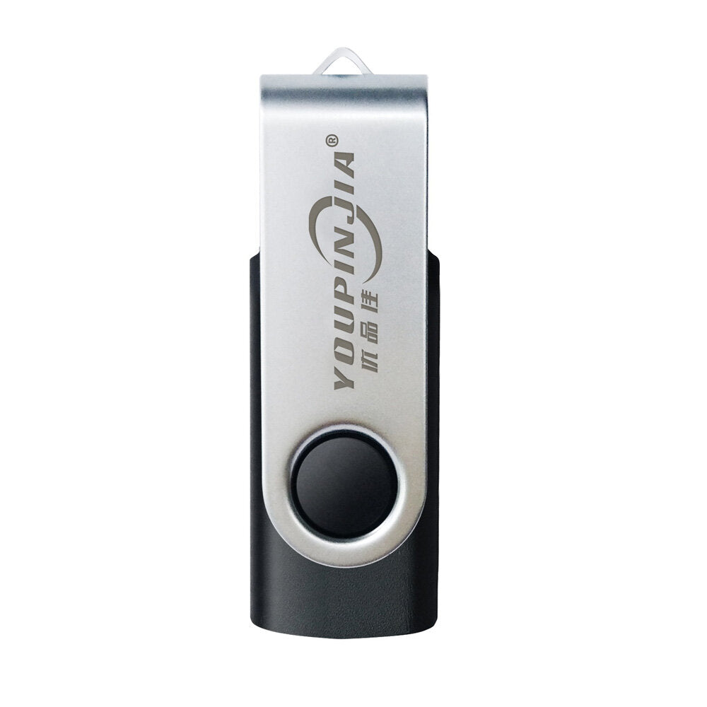 64G USB2.0 Flash Drive 360 Rotated Design U Disk Portable USB Stick PenDrive Thumb Drive Metal Plug and Play