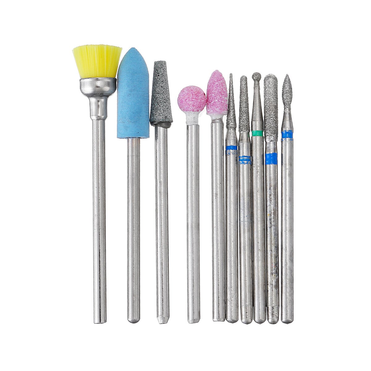 10pcs Grinding Head Polishing Drill Bits Diamond Bit for Electric Machine