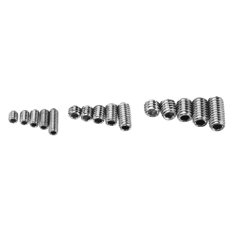 M3/M4/M5 300Pcs Allen Hex Socket Set Grub Screw Cup Point 3-10mm Assortment Kit