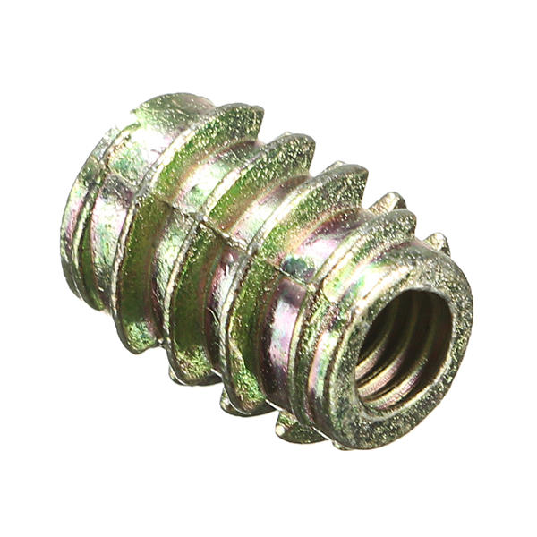 5Pcs M4x10mm Hex Drive Screw In Threaded Insert For Wood Type E