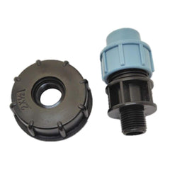 Ton Barrel Water Tank Valve Connector 20/25/32mm Straight Outlet Adapter Barrels Fitting Parts