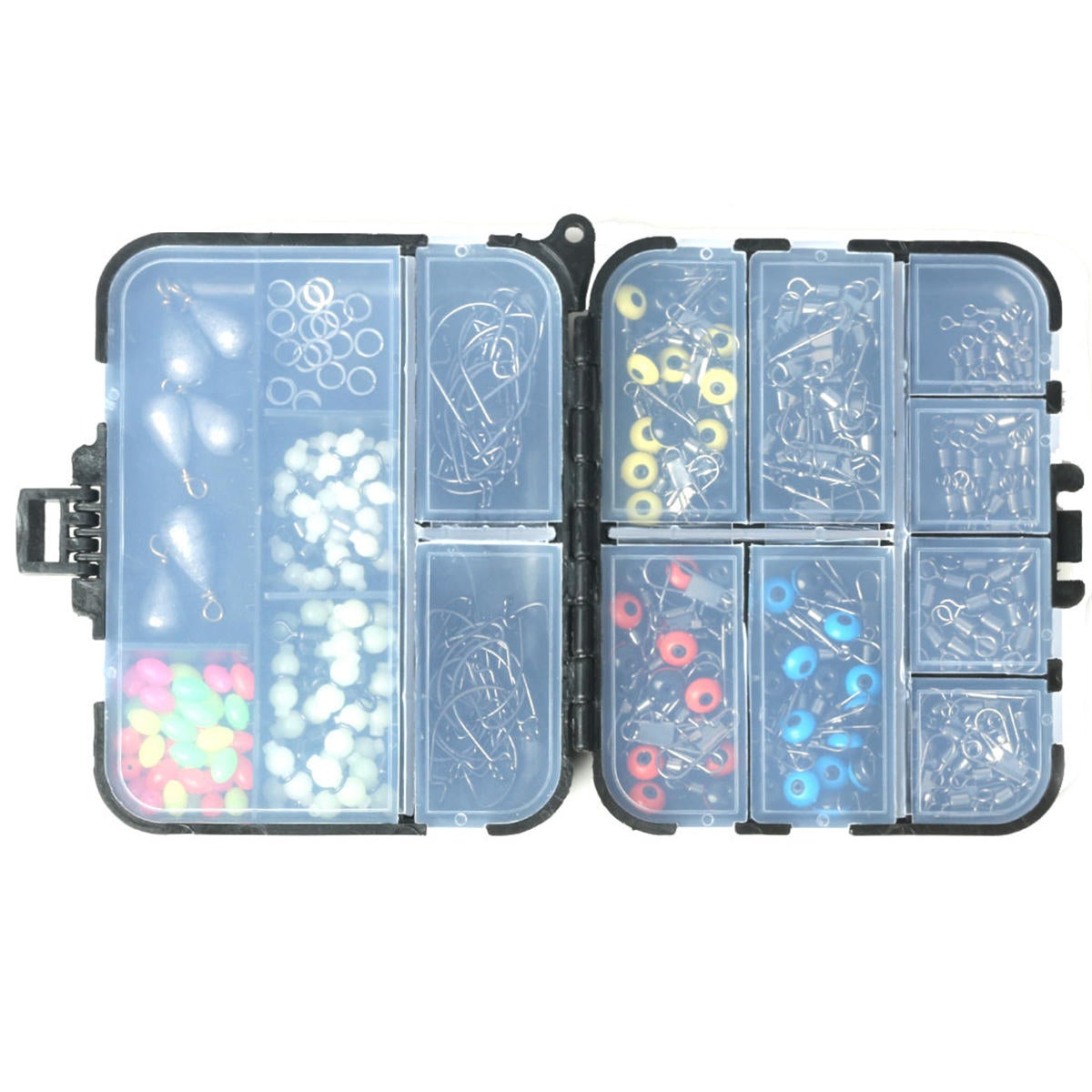251Pcs Fishing Accessories Set Kits Including Beads Rolling Hook Swivel Connector