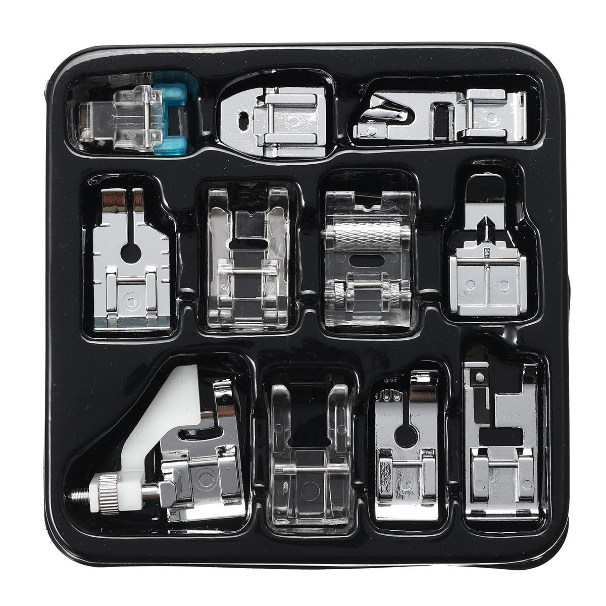 11 Pcs Domestic Sewing Machine Presser Foot Feet Set Crafts Accessories Part Kit Tools