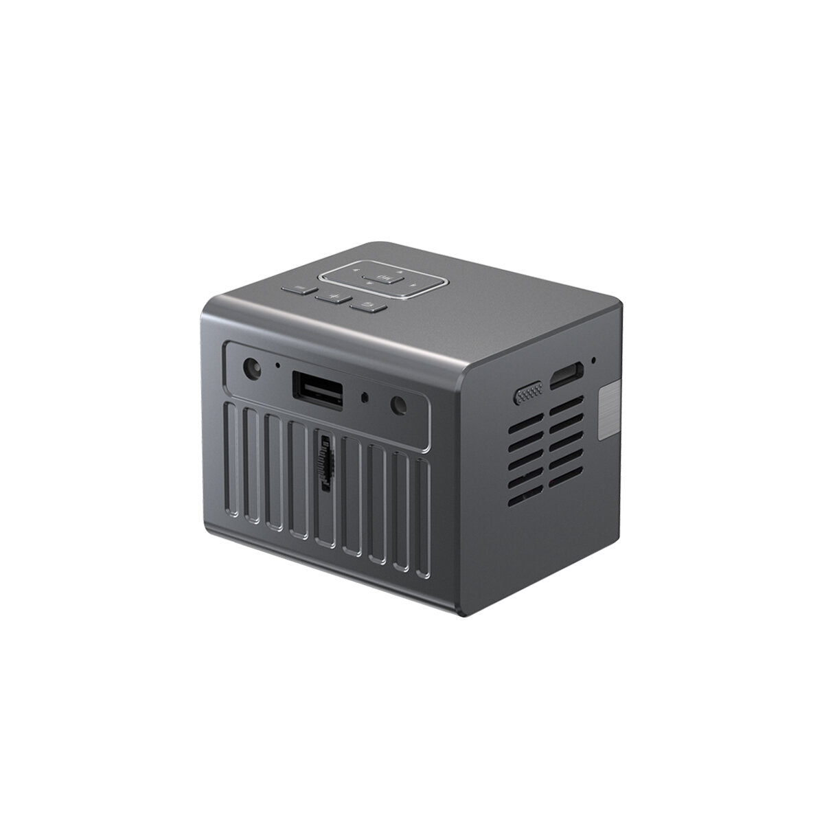 Mini DLP LED Projector 50ANSI Lumens 1080P Supported 120-Inch Size Multimedia Compatibility Mini Home Theater Outdoor Movie