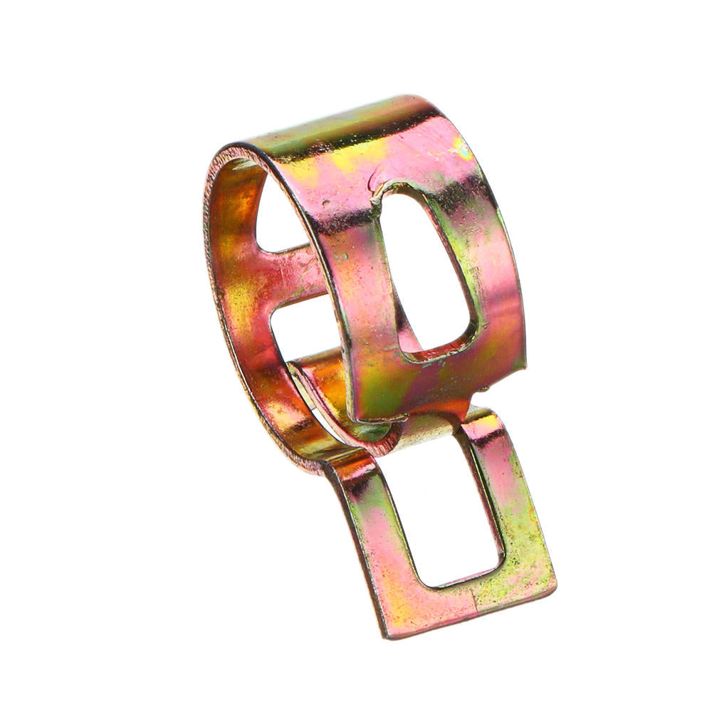 120Pcs Fuel Hose Line Tubing Clamp 6 Size Spring Band Action Pipe Clip Color-Zinc Plated