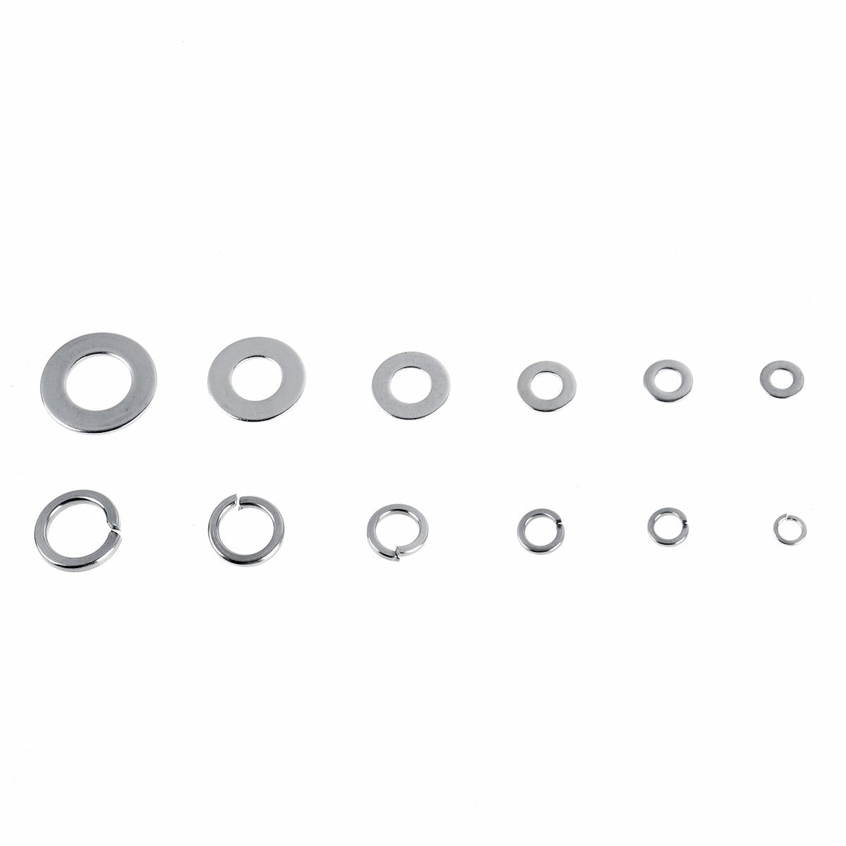800Pcs M4-M12 Stainless Steel Self-Tapping Screw Washer Pad Handware Assortment