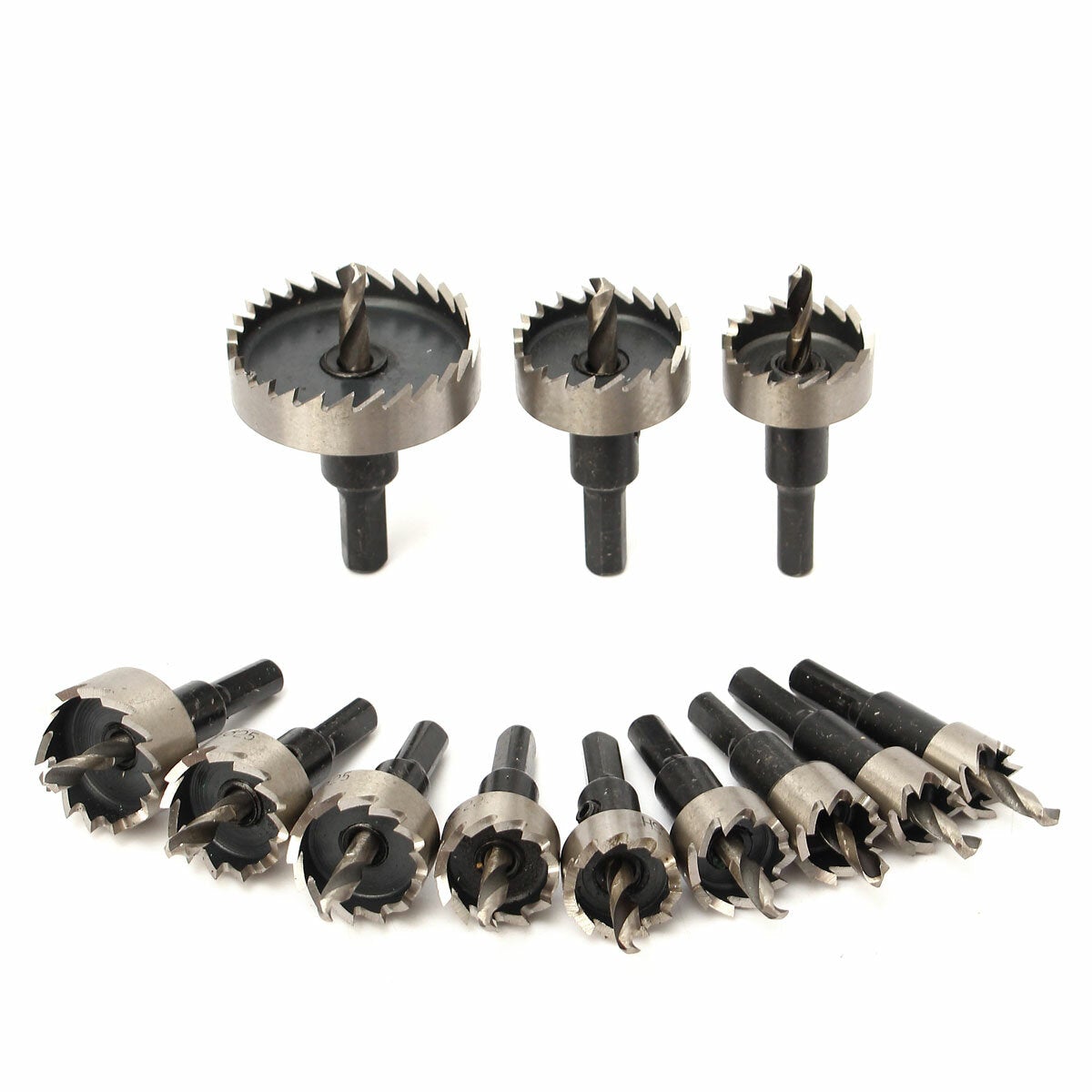 12pcs 15-50mm HSS Hole Saw Cutter Drill Bits Set