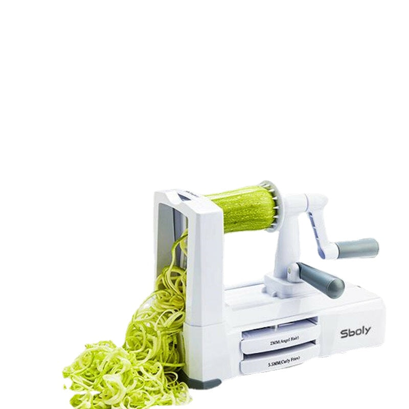 5 Blades in 1 Vegetable-spiralizer Stainless Steel with The Included Box