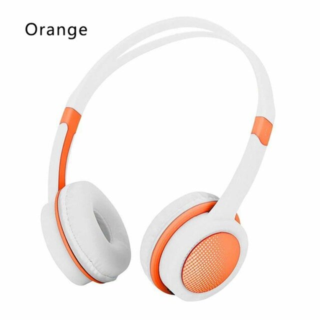 Cute Kids Over Ear Stereo Wired Safely Headphones Adjustable Headband Computer Tablet Kid Baby Child Earphone for Net Class
