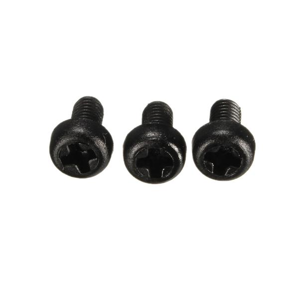 M3NR2 50pcs M3 Black Nylon Round Phillips Screw Bolts 6/15/20/25mm