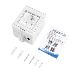 Smart WiFi Socket IP55 Waterproof Mobile App Control Intelligent Timing Outdoor Smart Home EU Plug Socket