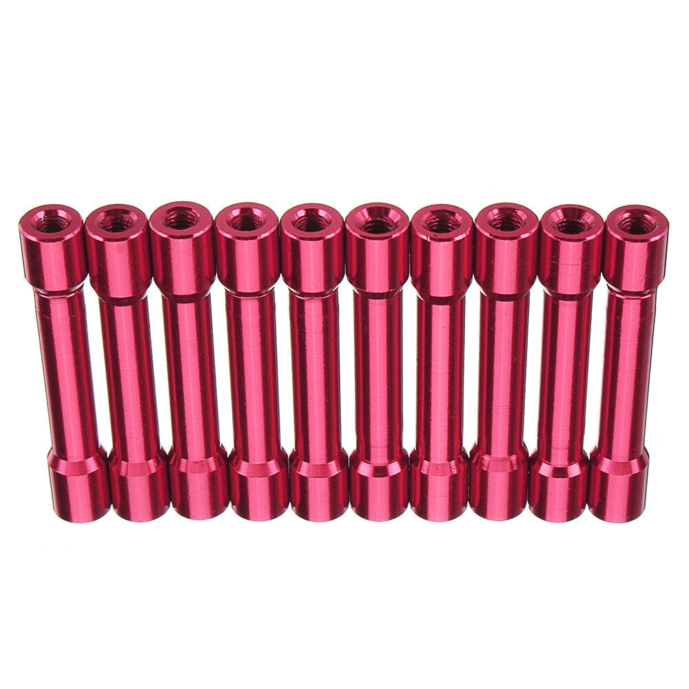 M3AS13 10Pcs M3 35mm Aluminum Alloy Standoff Spacer Round Column MultiColor Smooth Surface