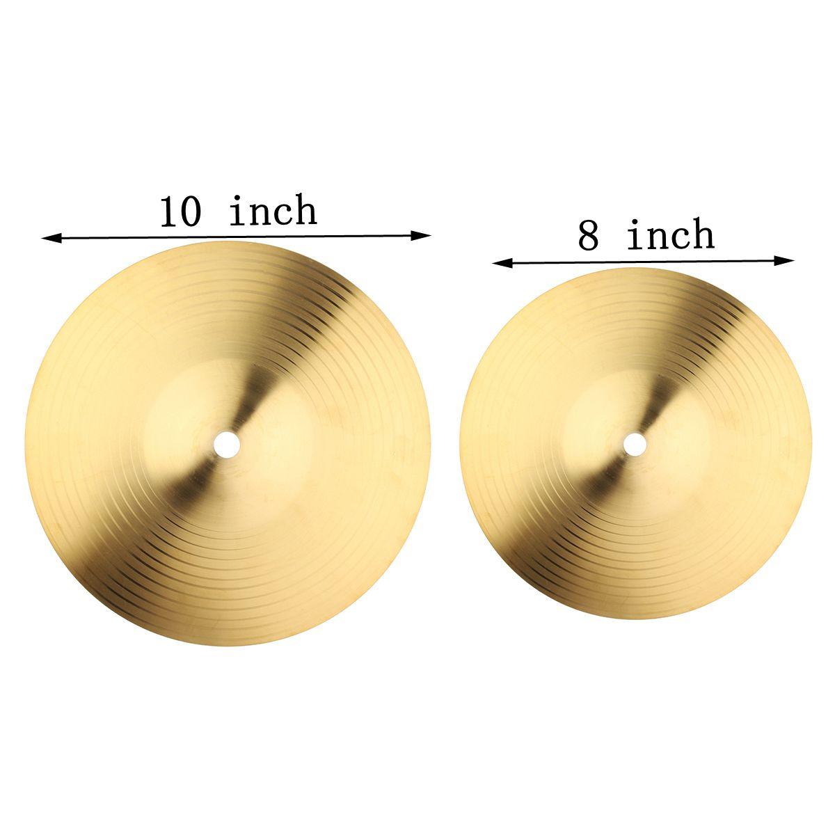 8/10 Inch Copper Alloy Crash Cymbal Drum Set
