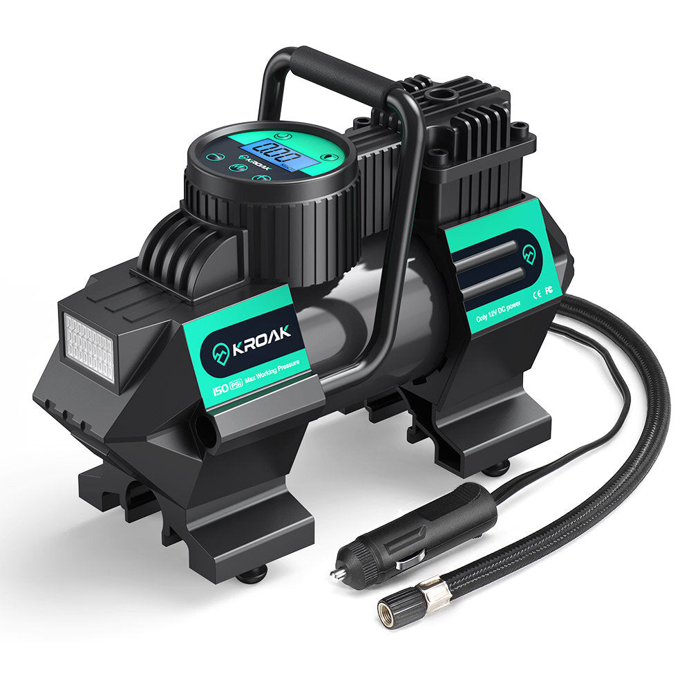 110W 5M Cig Cable DC 12V Inflatable Pump Compressor Digital LED Tire Inflator For Car Bike Motorcycle Ball Toy