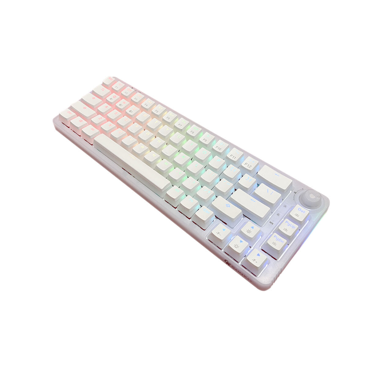 Mechanical Gaming Keyboard Customized Keyboard 67 Keys Hot Swapable Triple Mode Type-C Wired Bluetooth 2.4G Wireless With Rotate Button