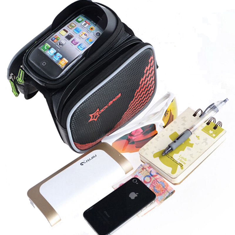Bicycle Front Tube Bag Pannier Smartphone Bag Saddle Bag