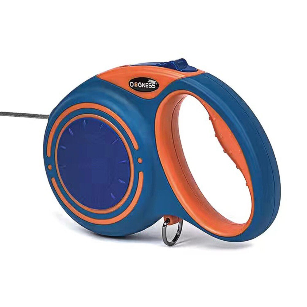 Retractable Dog Leash One Button Brake & Lock Anti-Slip Handle Dog Leash Strong Nylon Ribbon Tape for Small Medium Large Dogs