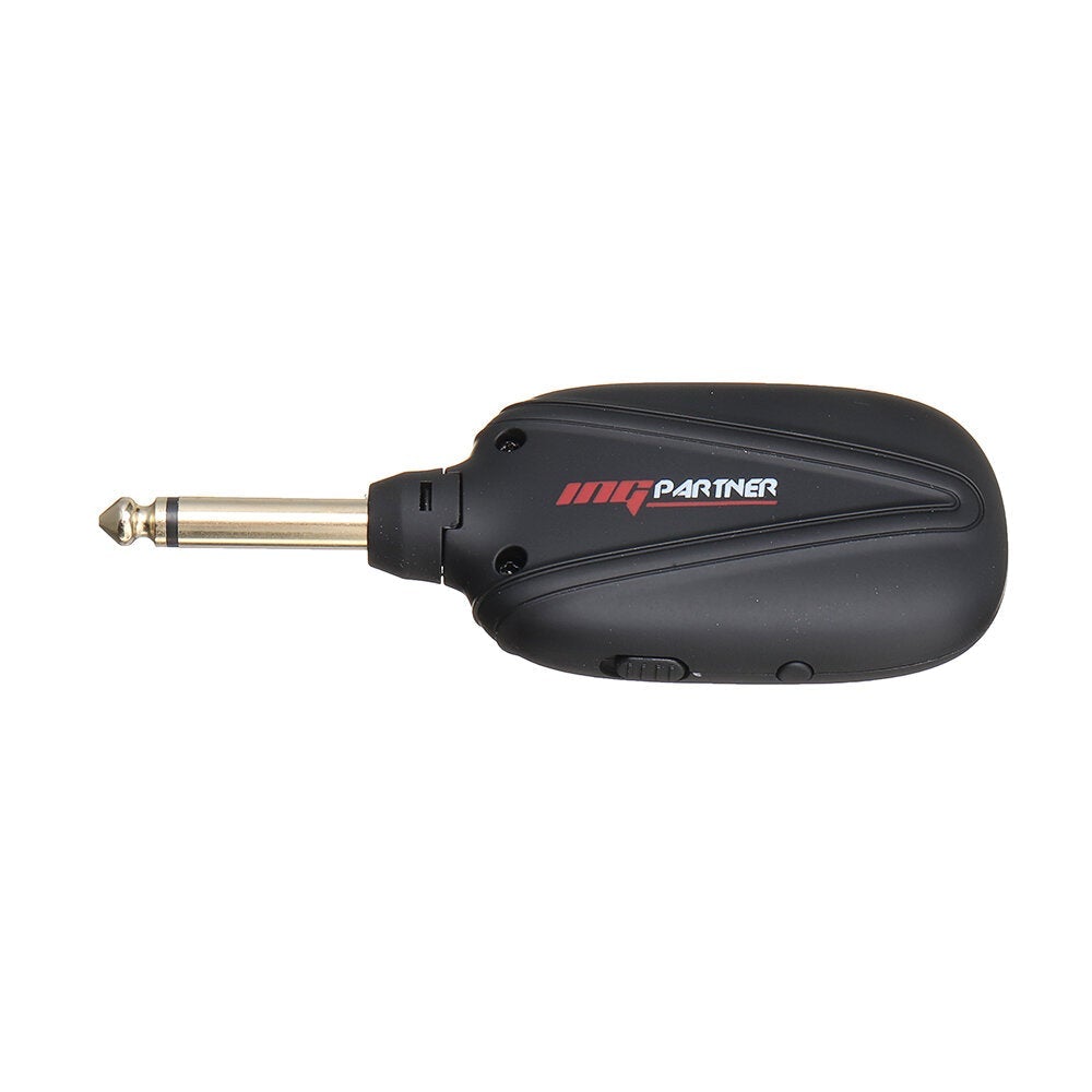 Wireless Guitar System Built-in Rechargeable 4 Channels Transmitter Receiver for Electric Bass