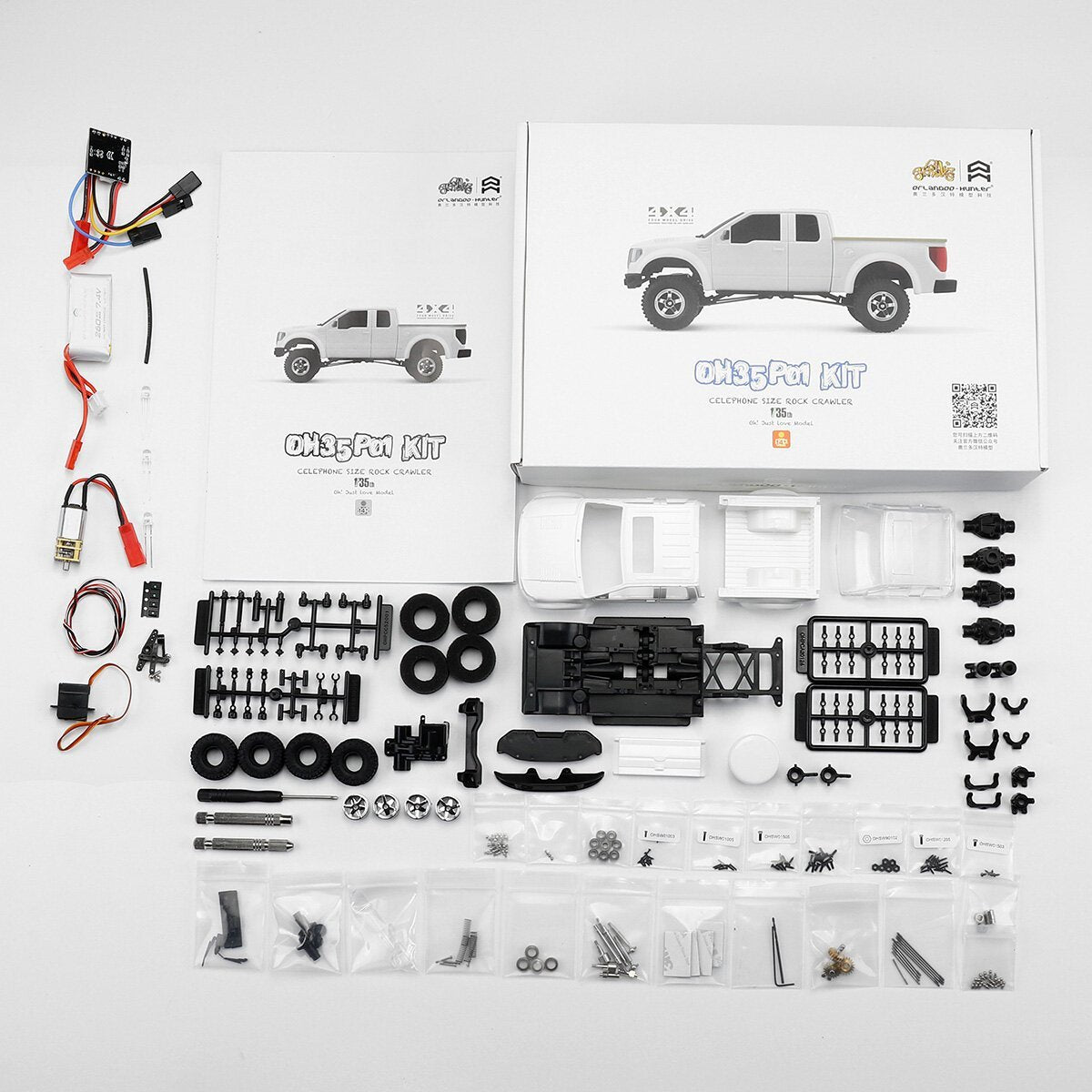 EP Scale Climbing RC Crawler Car DIY Assemble KIT Motor ESC Servo Battery