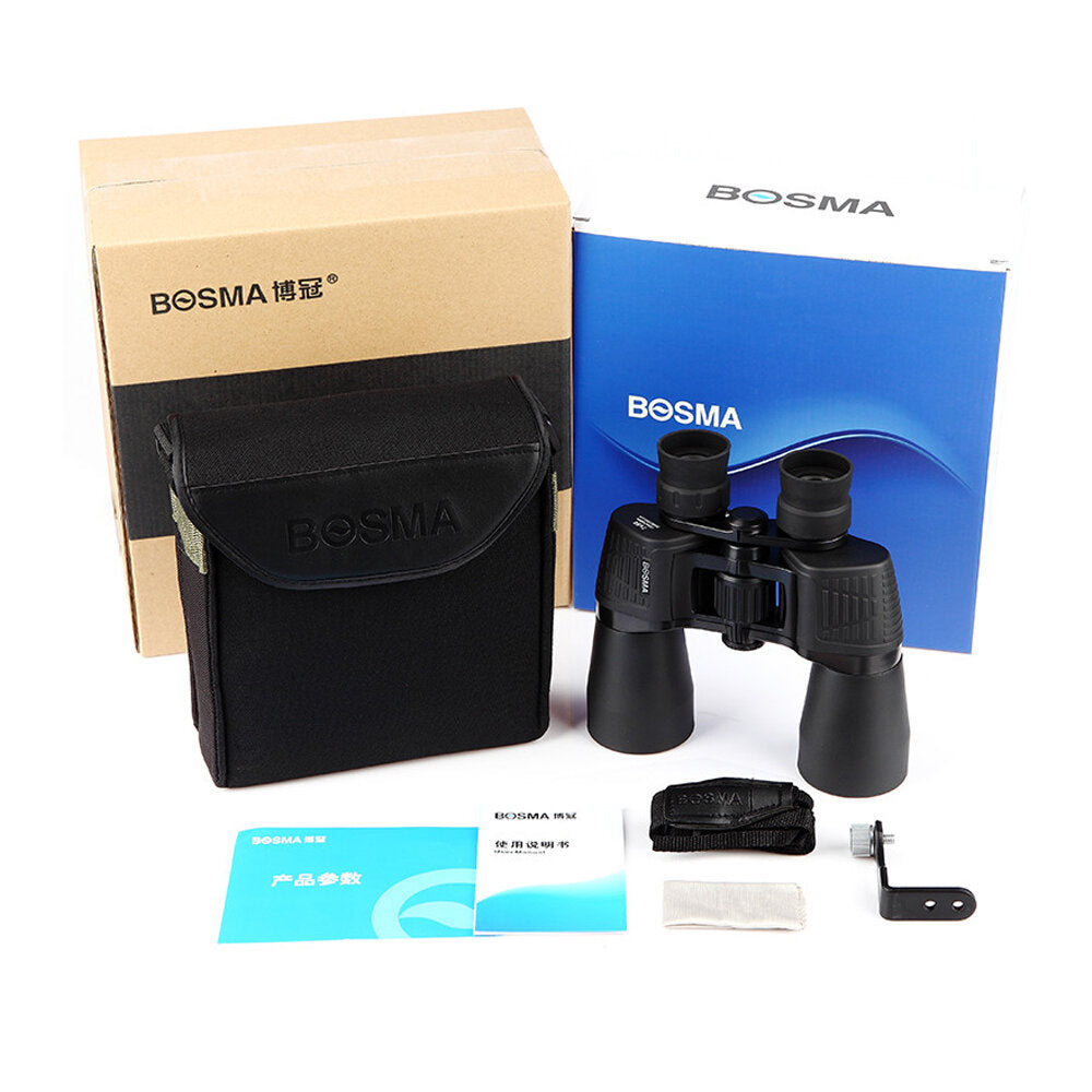 10x50 Binocular Magnification Zoom Professional BAK4 Lens Telescope Outdoor Camping Travel