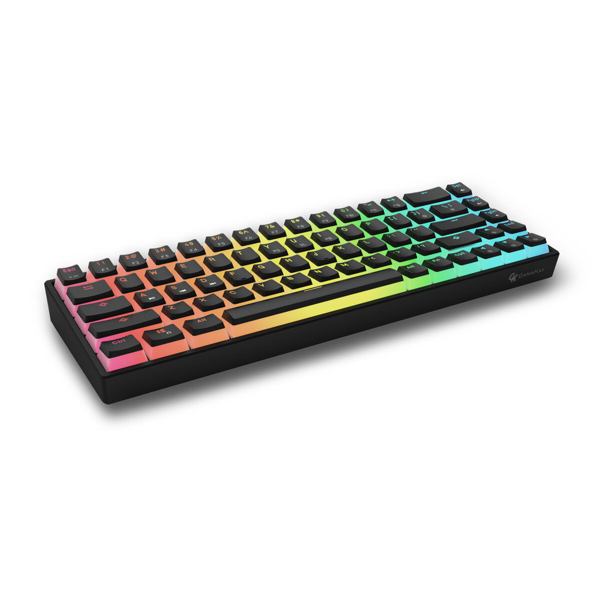 Wired Mechanical Keyboard Optical Switch Pudding Keycaps RGB 68 Keys 65% Hot Swappable Gaming Keyboard