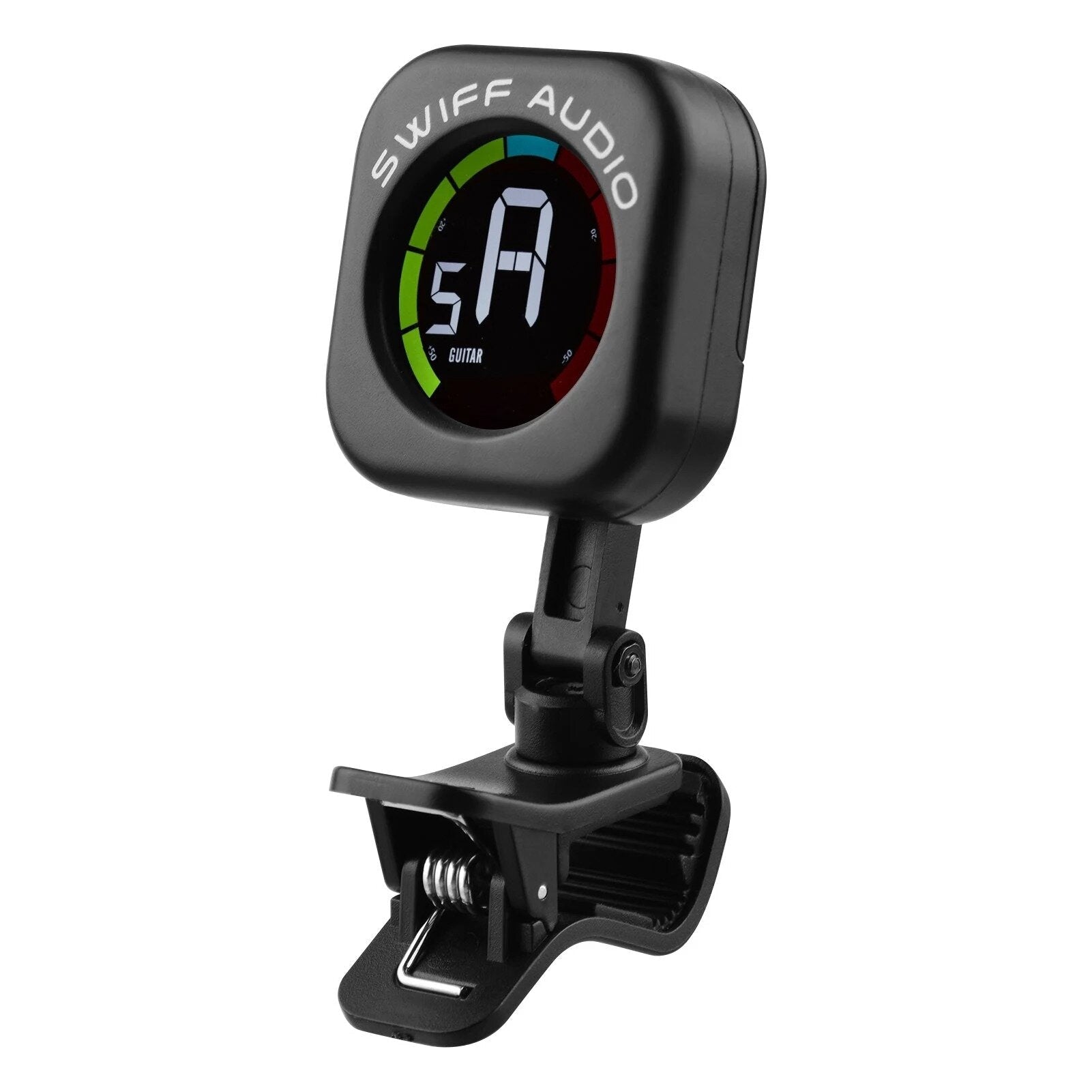 Mini Clip-On Tuner Colorful Screen 5 Tuning Modes Tuner for Ukulele Guitar Bass Violin