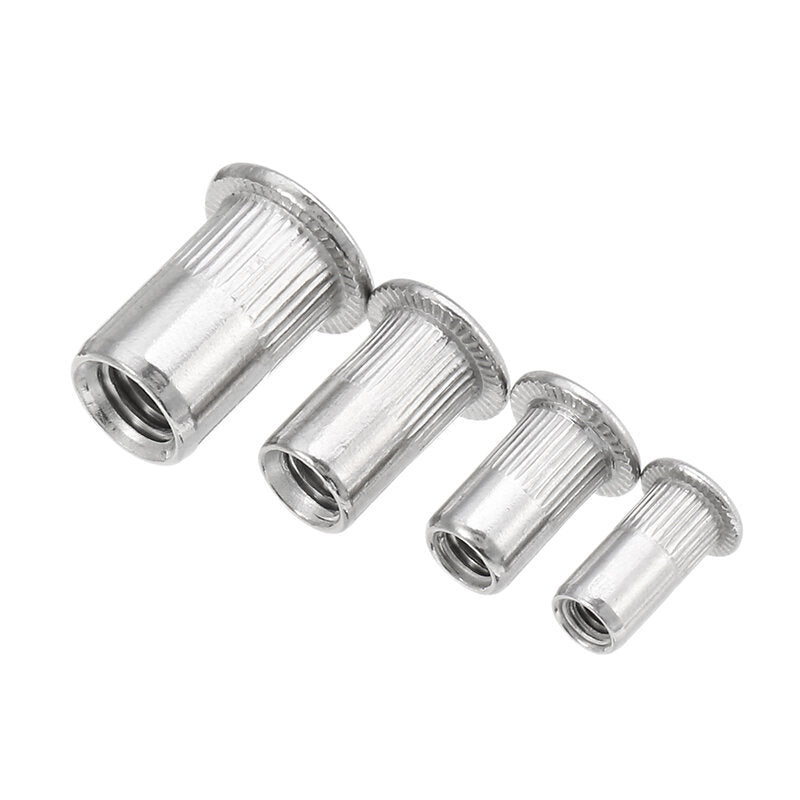50Pcs Thread Rivet Nut 304 Stainless Steel Riveter Rivnut Insert Nutsert M3/M4/M5/M6