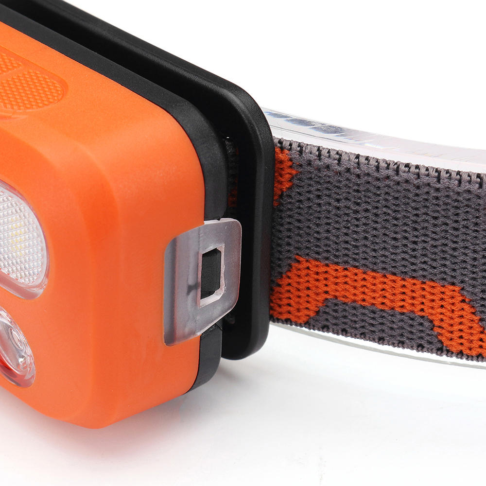 215LM Far Near Distance Red Light 6 Modes IPX5 Waterproof Headlamp 3xAAA Battery