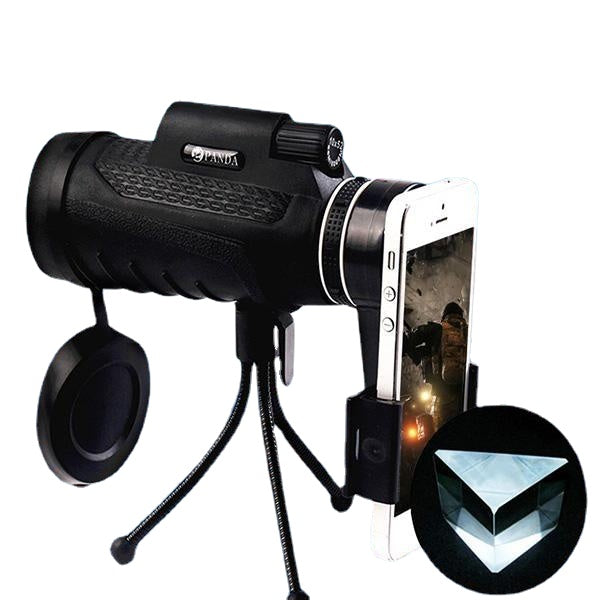 40X60 HD BAK4 Monocular Low Light Level Night Vision Phone Telescope