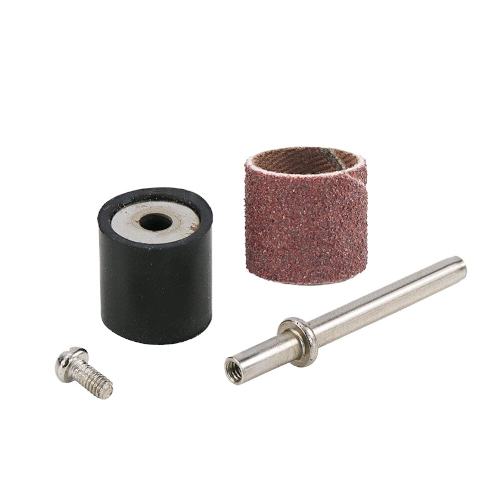 11pcs 12.7mm 100 Grit Head Metal Rust Removal Polishing Sandpaper Roll Polishing Wheel Set